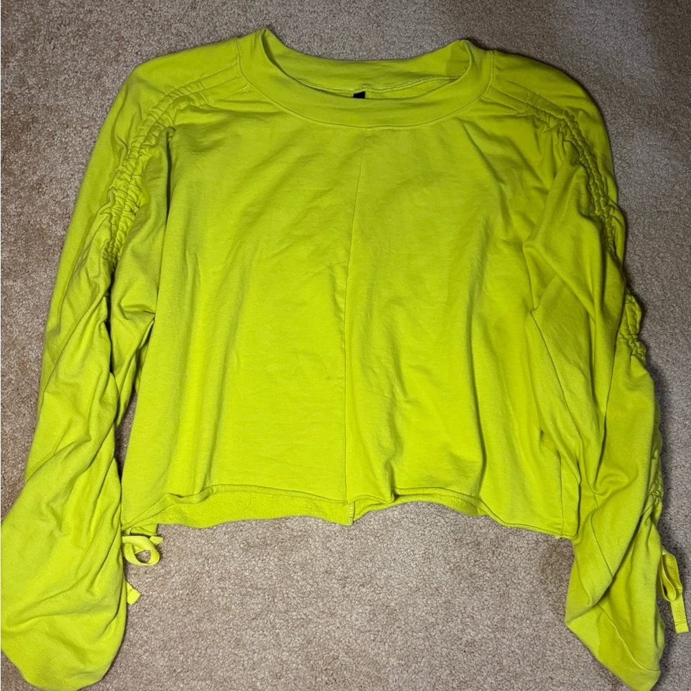 Savvy Bright Lime Long Sleeve Top